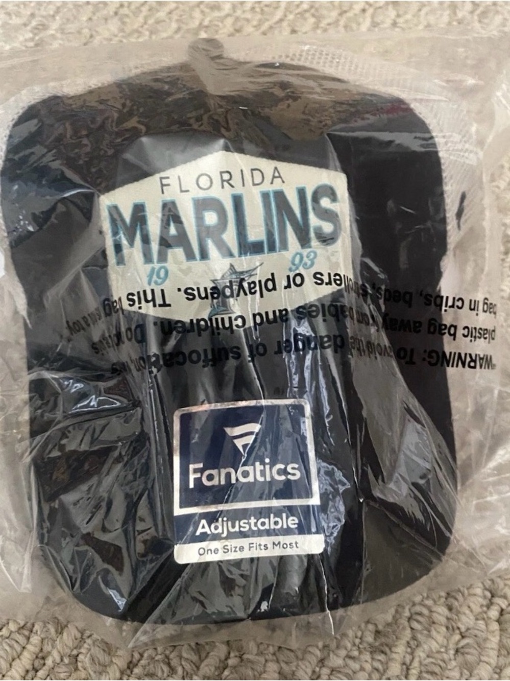 Fanatics Florida Marlins Mesh Snap Back Baseball Cap. New with tags - Picture 4 of 4